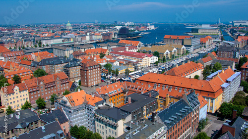 Birds Eye view of Copenhagen, Denmark