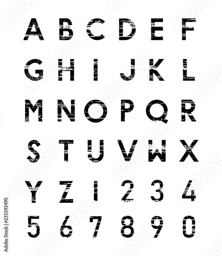 abstract alphabet vector