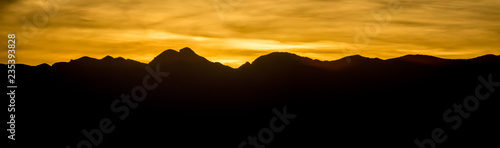 sunset over red rock canyon near las vegas nevada