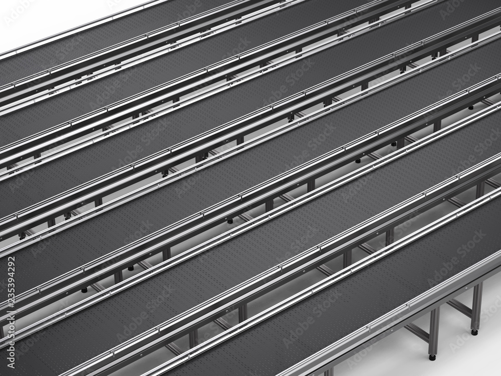 Obraz premium empty conveyor line