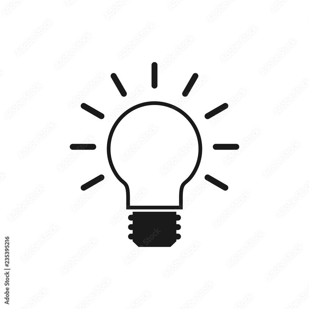 Light Bulb icon. Light Bulb line icon vector. Light Bulb icon. Light Bulb line icon vector.