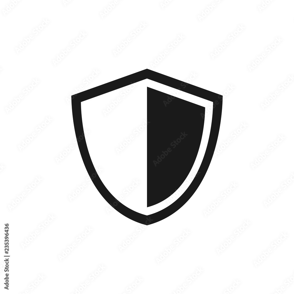 Shield vector icon. Protection icon vector. Security vector icon Shield vector icon. Protection icon vector. Security vector icon