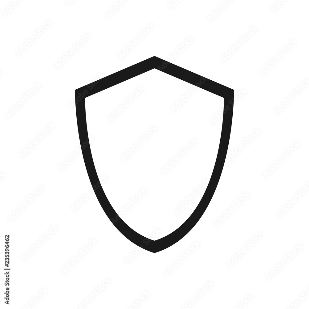 Shield vector icon. Protection icon vector. Security vector icon Shield vector icon. Protection icon vector. Security vector icon