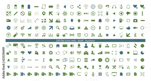 200 everyday vector web icons, 200 icone del web uso giornaliero 