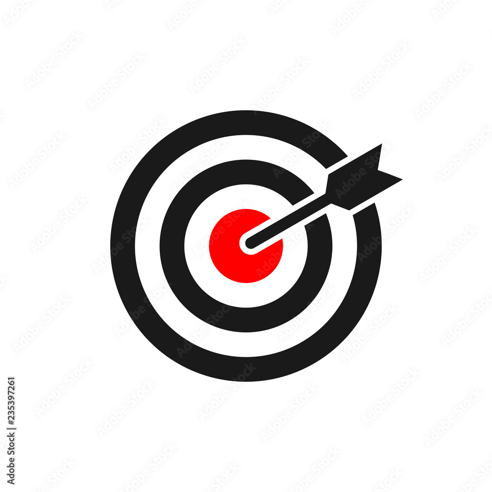 Target Icon vector. Icon marketing target graphic design single icon vector illustration Target Icon vector. Icon marketing target graphic design single icon vector illustration