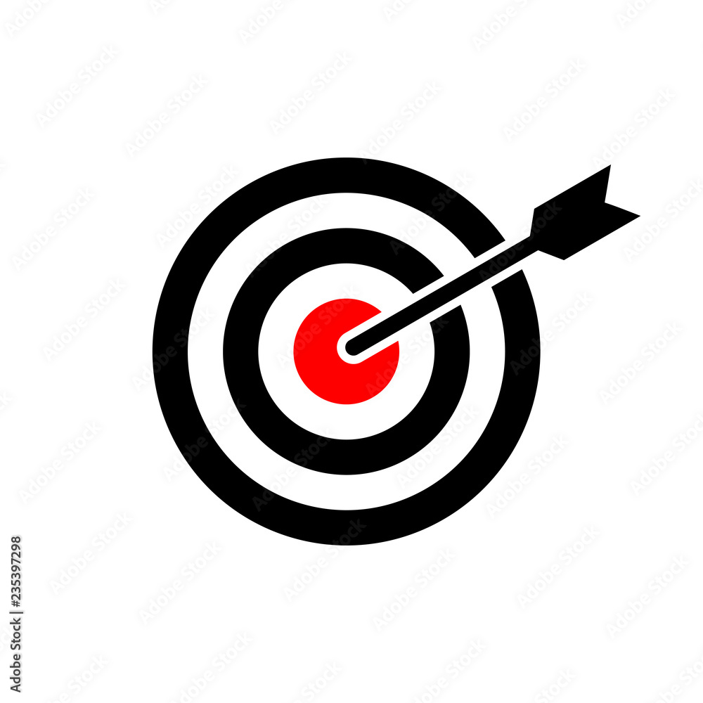Target Icon vector. Icon marketing target graphic design single icon vector illustration 