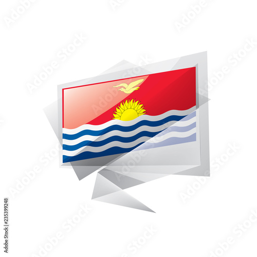 Kiribati flag, vector illustration on a white background Free Download Kiribati flag, vector illustration on a white background - GFXLoad