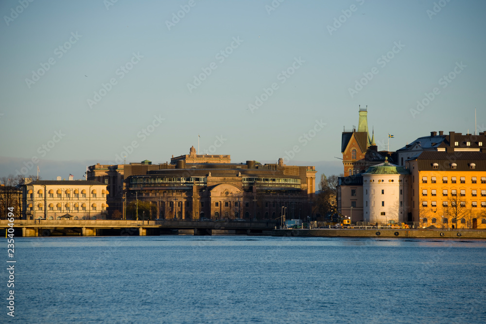 Obraz premium Government buildings in Stockholm, Sweden