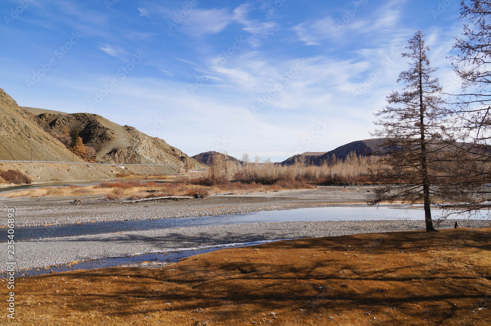 Beautiful view near Kurai Steppe in Altai,Russia. Beautiful view near Kurai Steppe in Altai,Russia.
