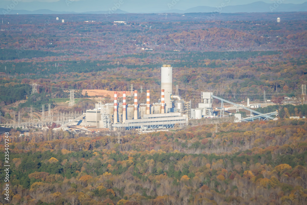 aerial from an airplane over hydro power energy plant and dam aerial from an airplane over hydro power energy plant and dam
