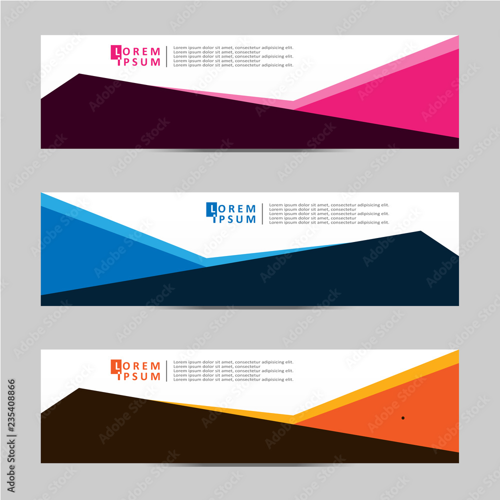 Fototapeta premium Vector abstract geometric design banner web template.