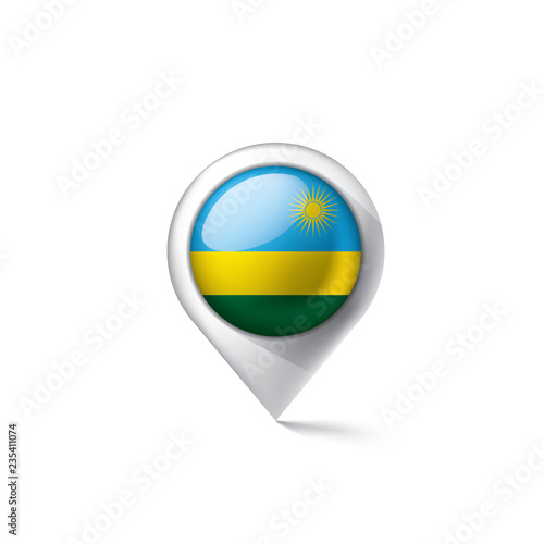Rwanda flag, vector illustration on a white background Free Download Rwanda flag, vector illustration on a white background - GFXLoad