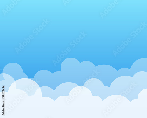 Cloud vector background illustraition