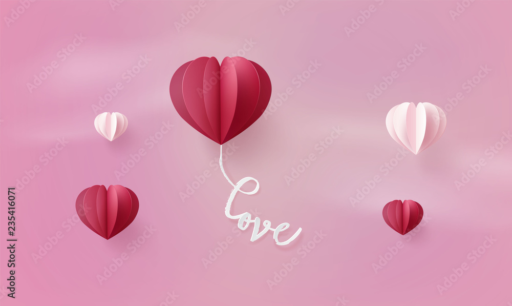 illustration of love and valentine day