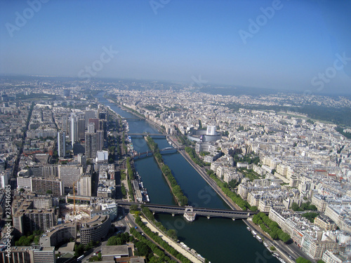 aerial view of paris from eiffel tower © Sergiy