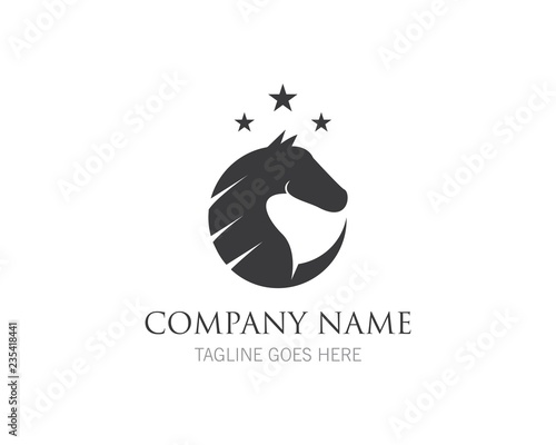 Horse Logo Template Vector illustration design