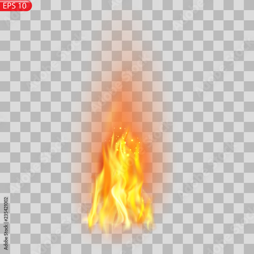 Trail of fire.Burning flames translucent elements special Effect.Realistic burning fire flames vector effect 