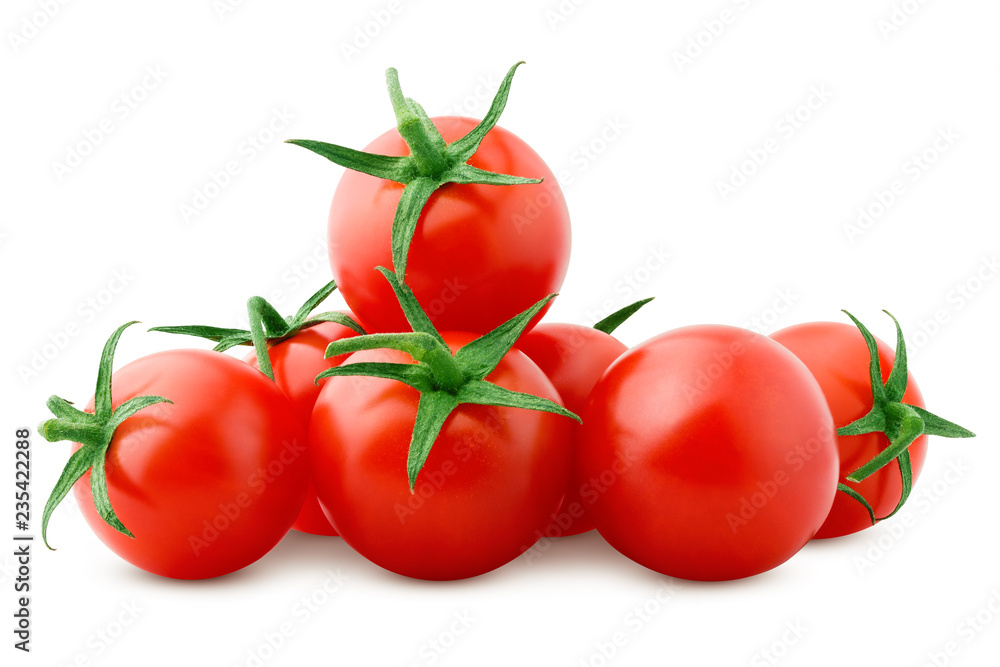 tomato cherry isolated on white background, clipping path, full depth of field tomato cherry isolated on white background, clipping path, full depth of field