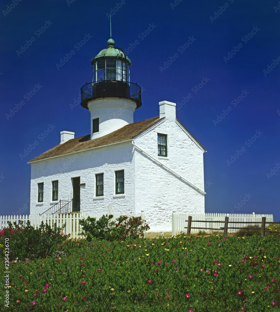Old Lighthouse in San Diego, California