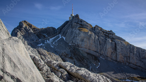 Gipfel des Säntis in den schweizer Alpen