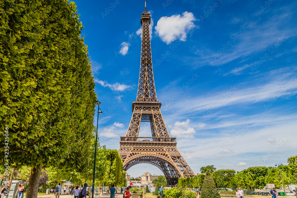 Fototapeta premium Eiffel Tower in summer