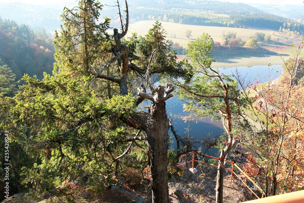 Obraz premium Saaldorf Thüringen Herbst