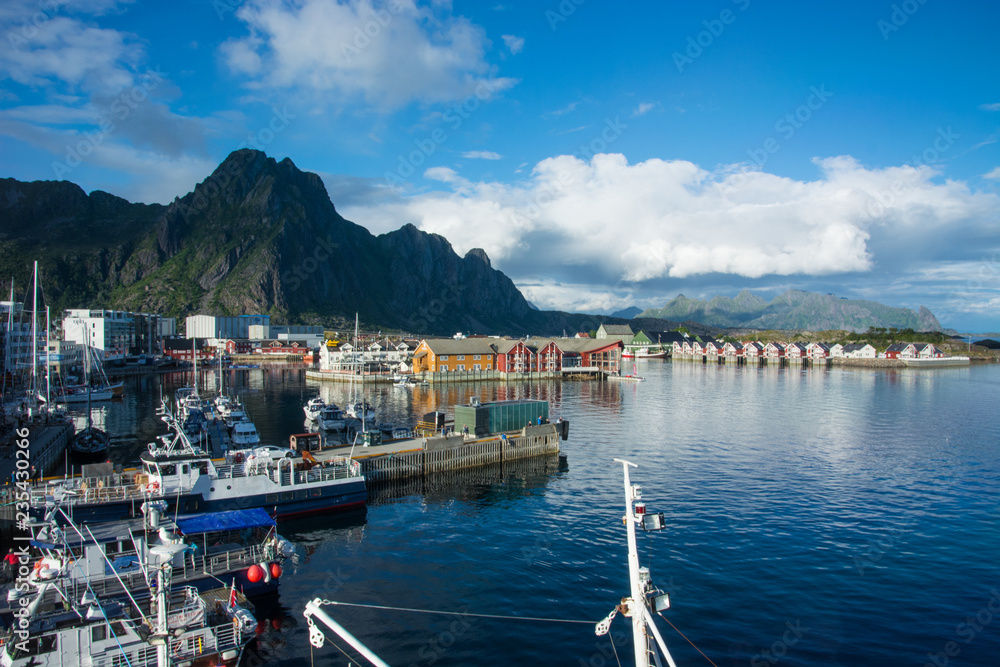 Hafen in Svolvær auf den Lofoten, Norwegen / Skandinavien