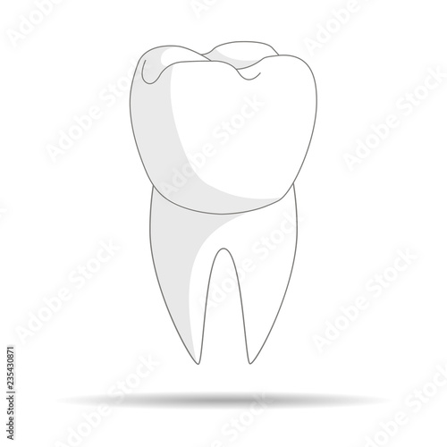 healthy tooth. dental clinic. icon for your design.