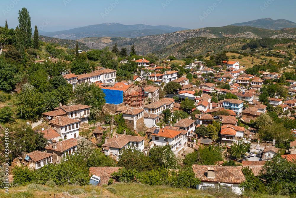 View to the old traditional village Sirince, Turkey