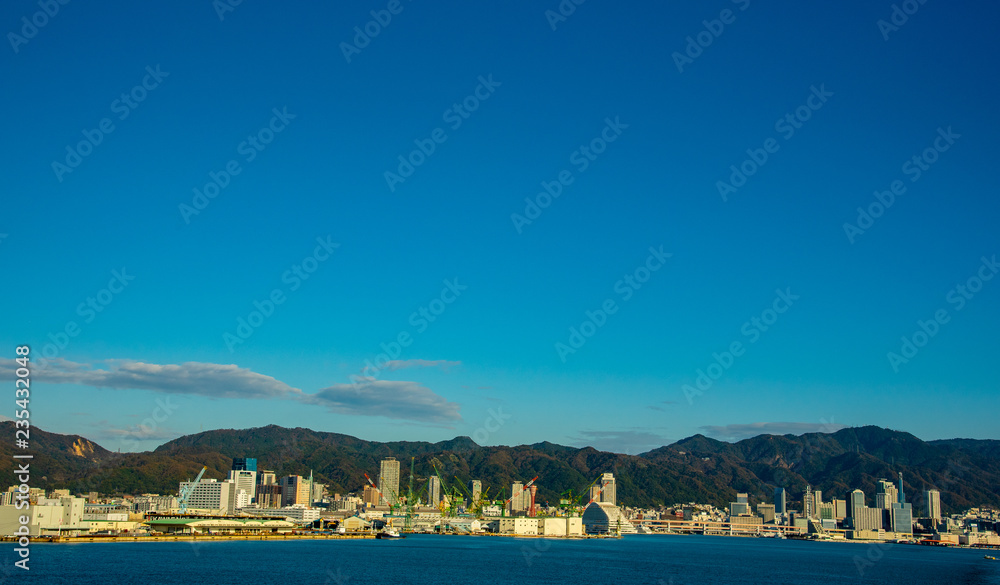 神戸沖からの景観
