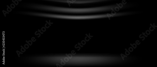 black stage curtain wallpaper and studio room banner background