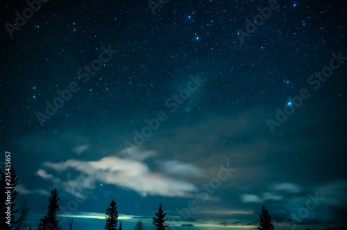 Obraz na płótnie Starry night in the Carpathians w salonie