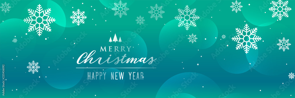 shiny beautiful snowflakes banner design shiny beautiful snowflakes banner design