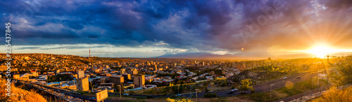 Dramatic Panoramic Sunset