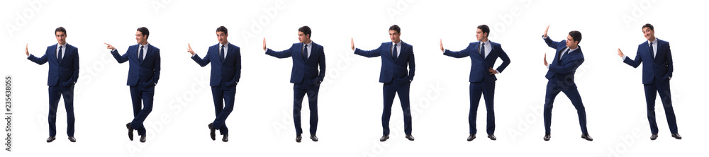 Young businessman isolated on white Young businessman isolated on white