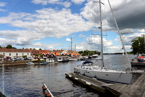 am idyllischen Hafen von Askersund Schweden