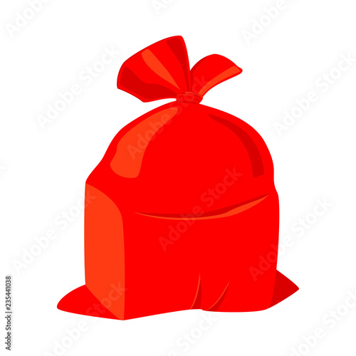 Colorful cartoon Santa sack