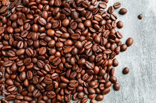 Coffee beans background. © agneskantaruk