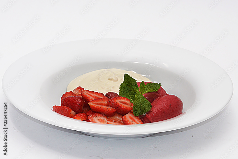 Fresas con musse de nata Fresas con musse de nata