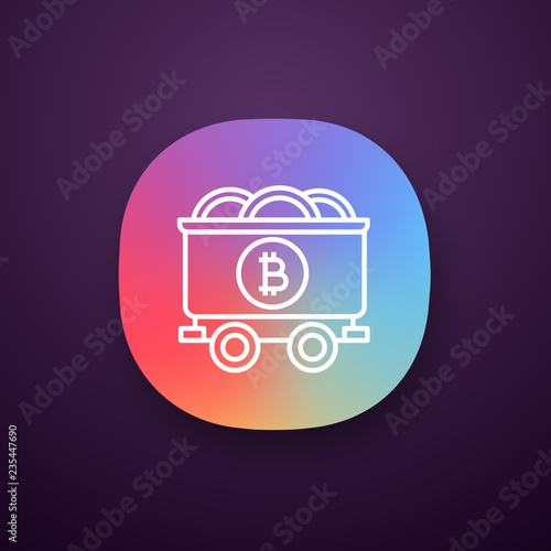 Bitcoin mining business app icon