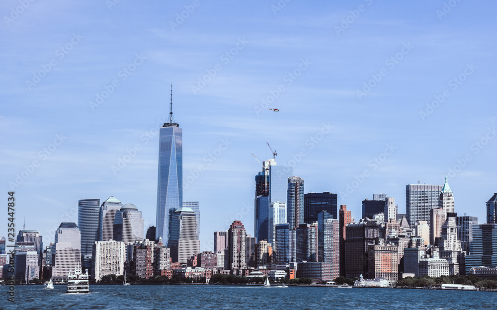 Fototapeta premium New York City and Hudson Cityscape