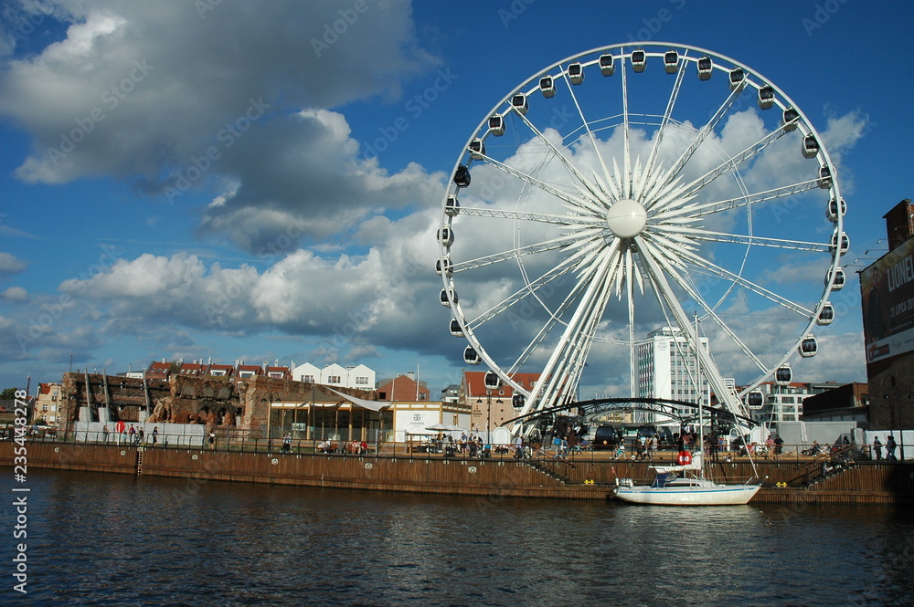 Ferris wheel at the riverside