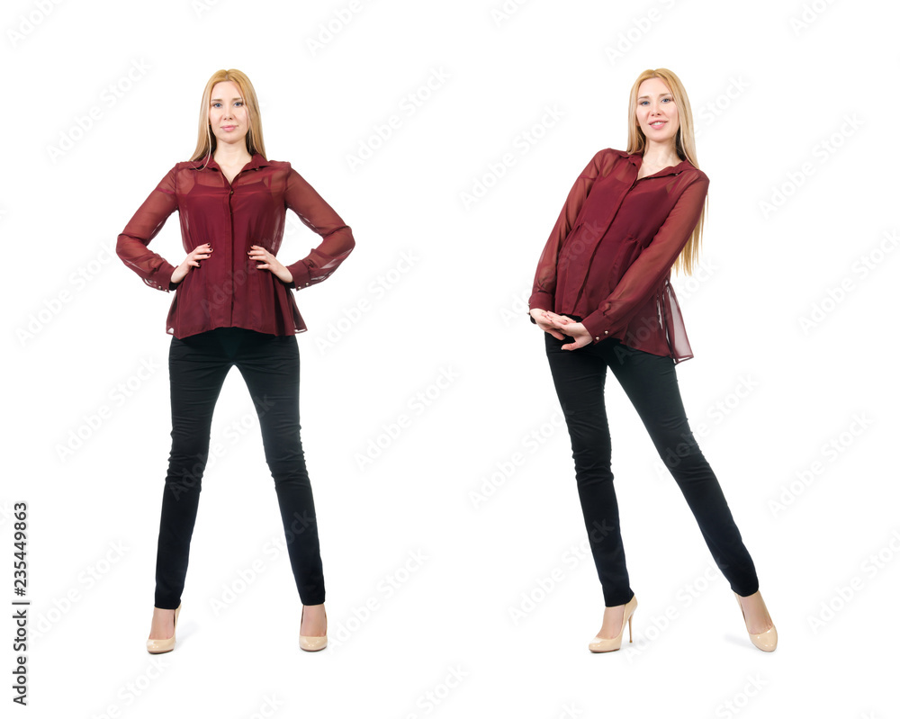 Beautiful pregnant woman isolated on white Beautiful pregnant woman isolated on white