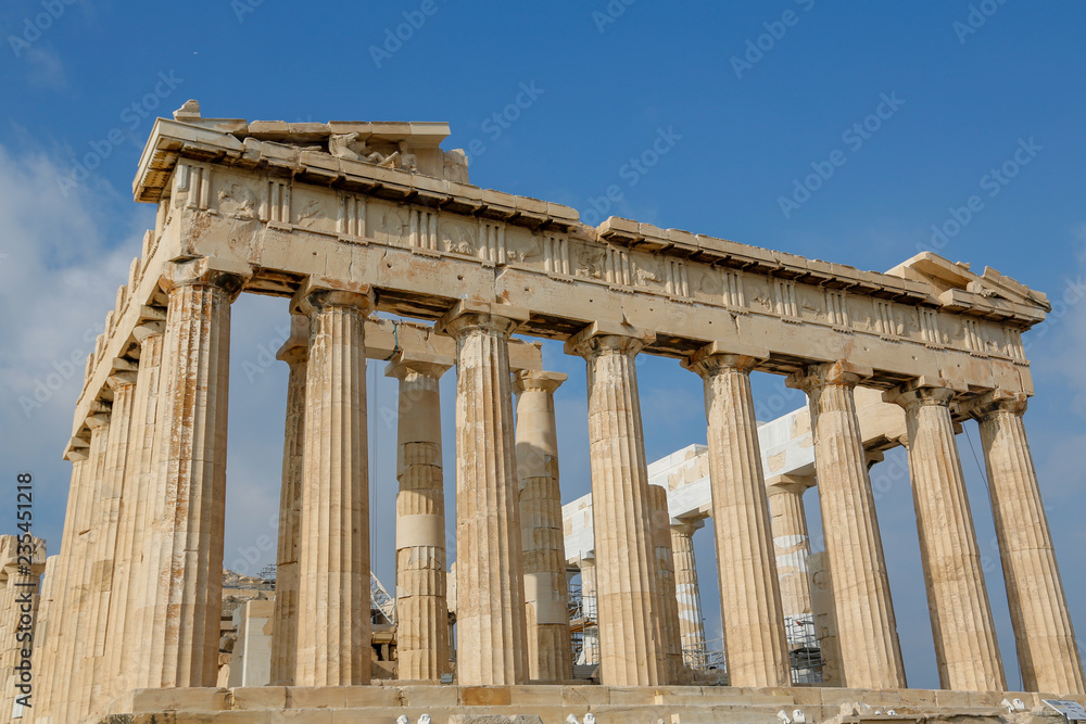 Ancient Columns at the Acropolis, Athens, Greece Ancient Columns at the Acropolis, Athens, Greece