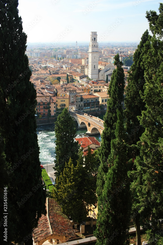 Panorama of the city of Verona