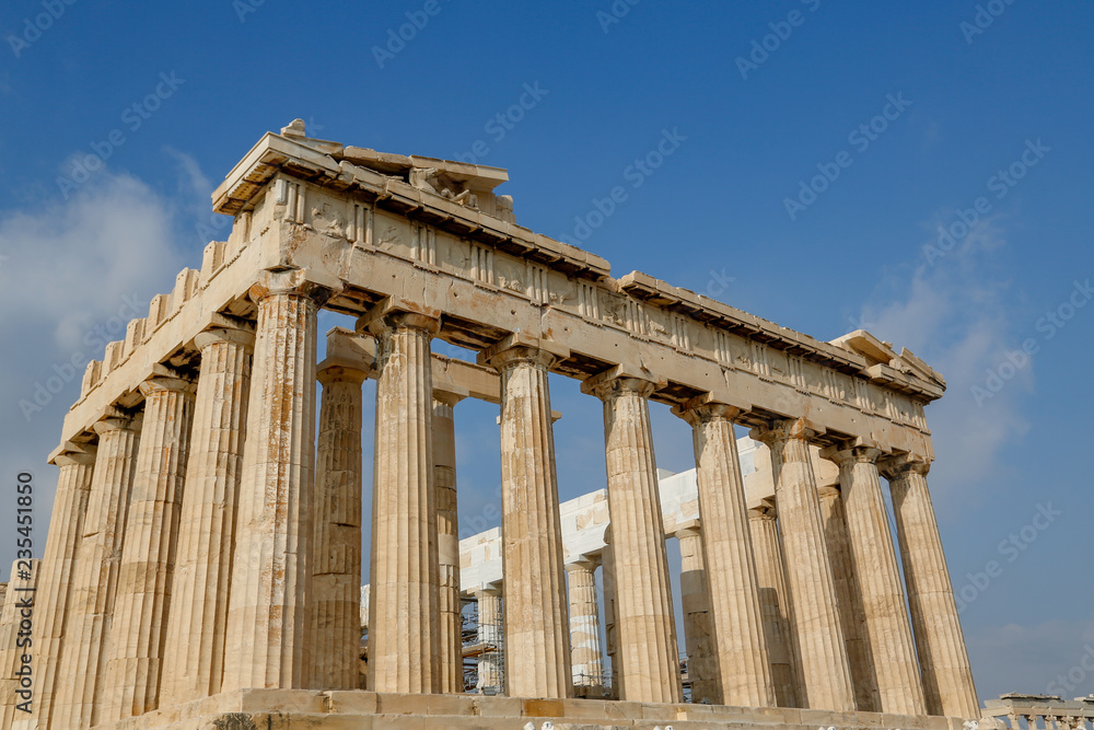 Ancient Columns at the Acropolis, Athens, Greece