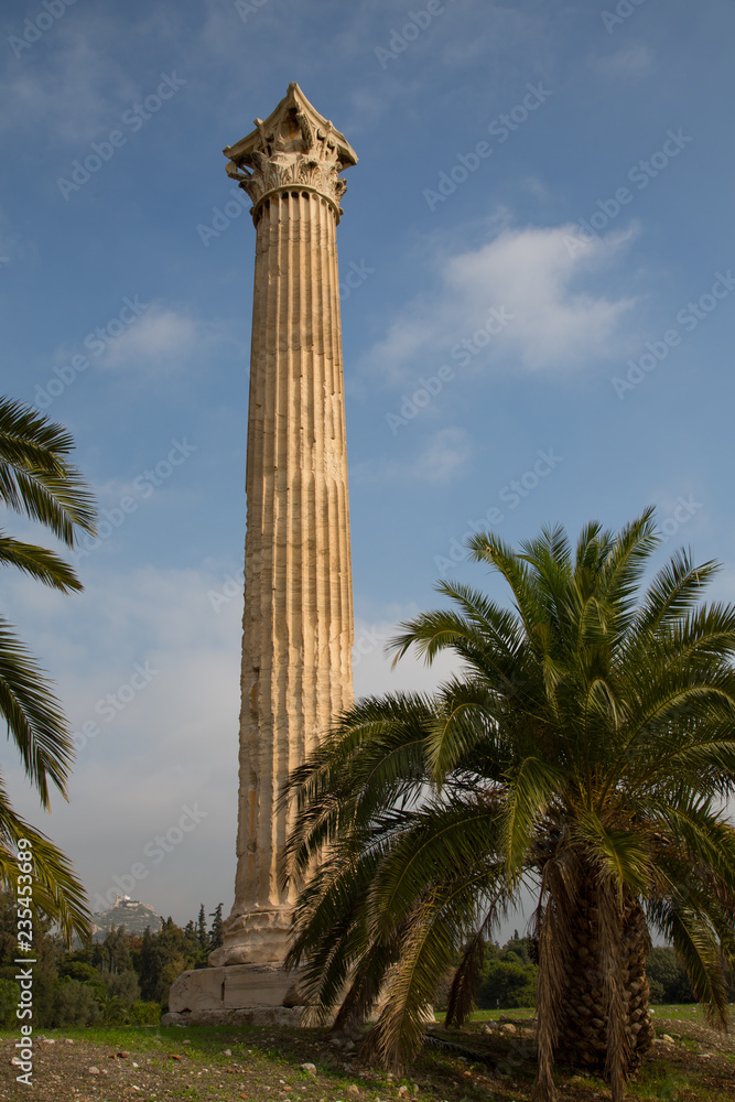 Column detail, Athens, Greece