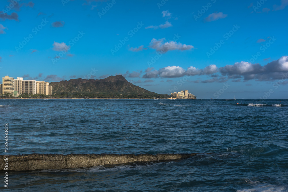 Sunset on Diamond Head, Oahu, Hawaii Sunset on Diamond Head, Oahu, Hawaii