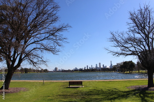 Albert park lake bench