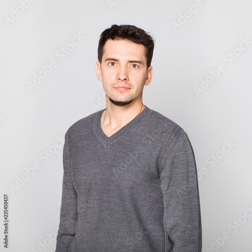 Good looking guy in grey sweater © lukas_zb